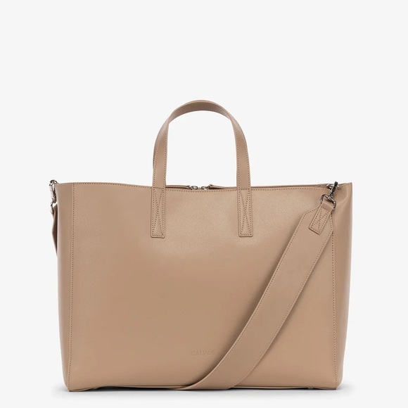 Calpak Taupe Laptop Bag - Picture 2 of 6